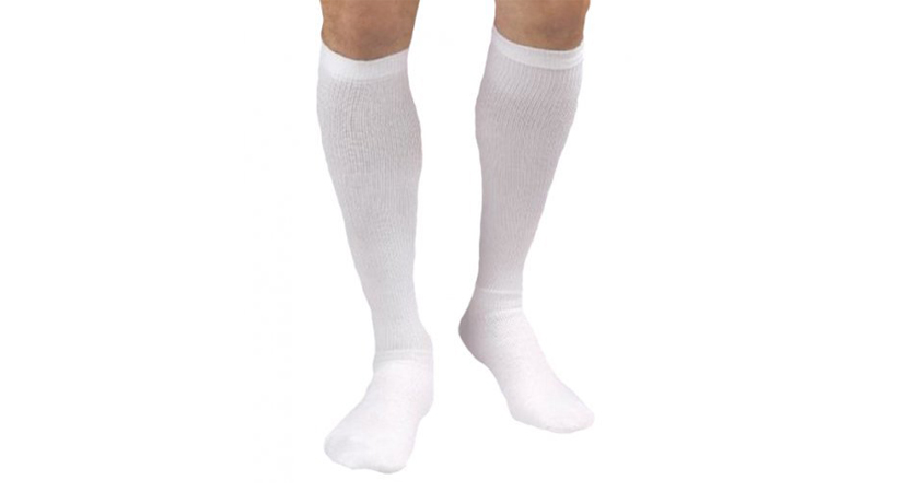 White Athletic Compression Socks
