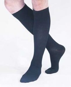 women's black compression trouser sock legwear