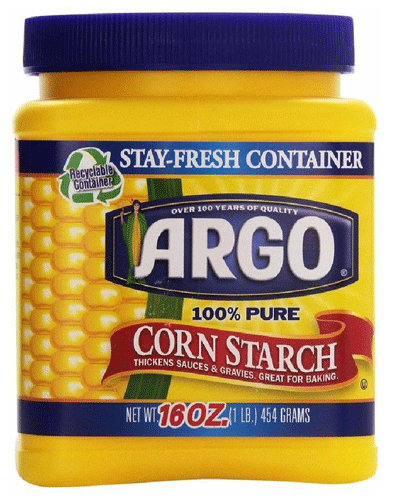 Corn Starch help make stockings go on much Easier!