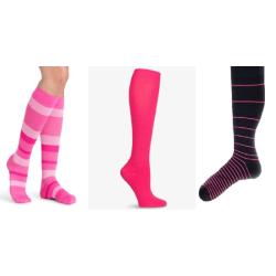 CLEARANCE Women's PINK Sports - Knee Socks - 20-30mmHg