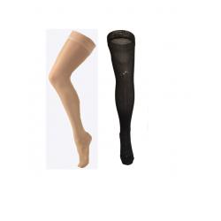 Activa Ultra Sheer Closed Toe Thigh Highs w/ Lace Band - 8-15 mmHg